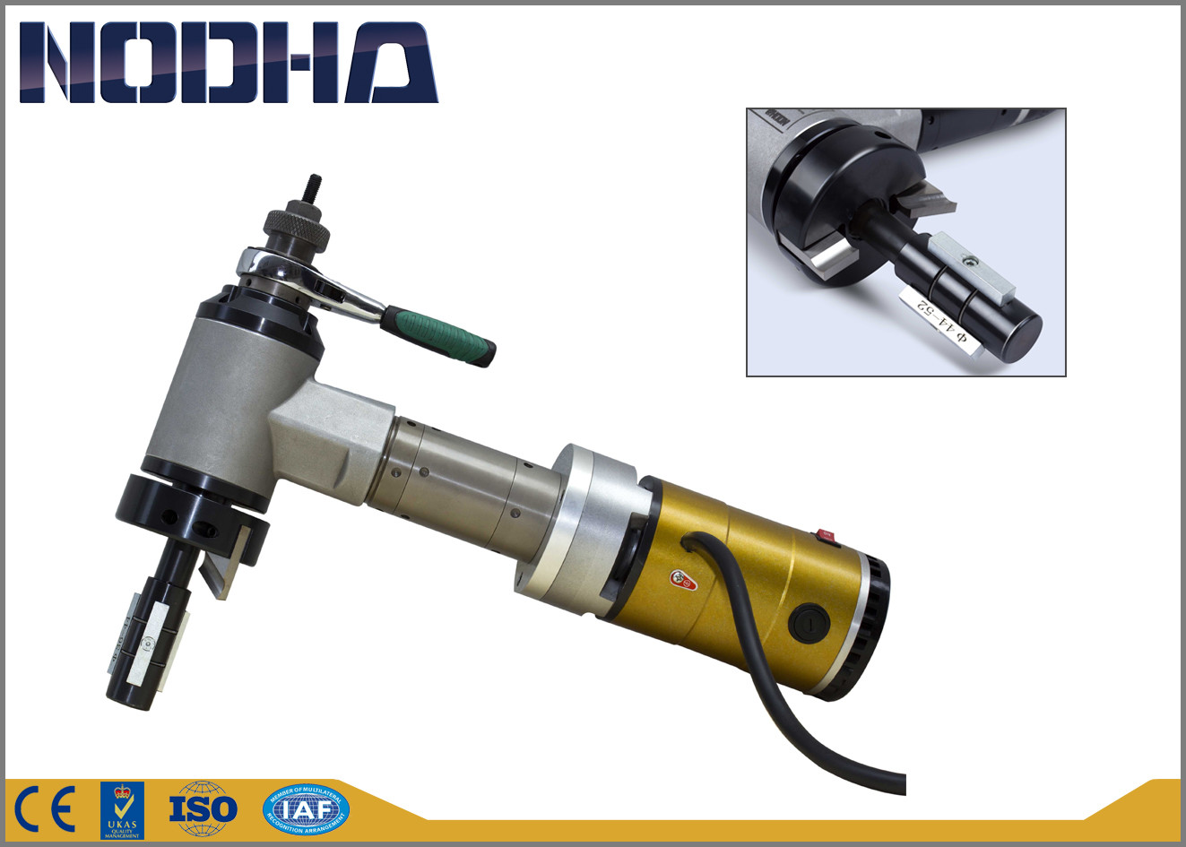 50 / 60HZ Portable Pipe Beveling Machine , Electric Pipe Cutter Welding Preparation